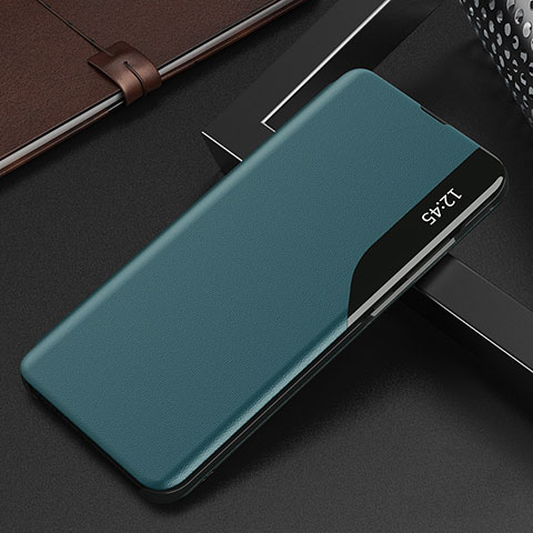 Coque Portefeuille Livre Cuir Etui Clapet Q03H pour Xiaomi POCO C3 Vert