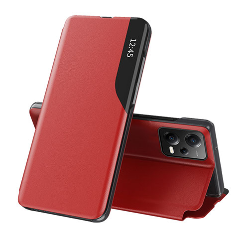 Coque Portefeuille Livre Cuir Etui Clapet Q03H pour Xiaomi Redmi Note 12 5G Rouge