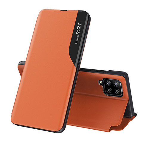 Coque Portefeuille Livre Cuir Etui Clapet Q04H pour Samsung Galaxy M53 5G Orange