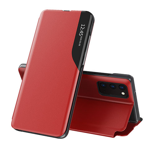 Coque Portefeuille Livre Cuir Etui Clapet QH1 pour Samsung Galaxy A24 4G Rouge