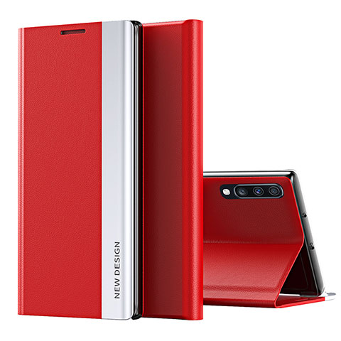 Coque Portefeuille Livre Cuir Etui Clapet QH1 pour Samsung Galaxy A70S Rouge