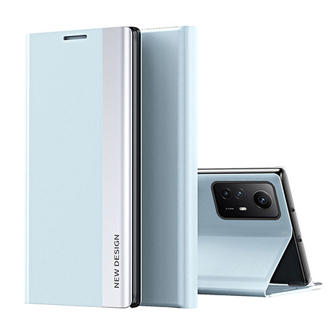 Coque Portefeuille Livre Cuir Etui Clapet QH2 pour Xiaomi Redmi Note 12S Bleu Ciel