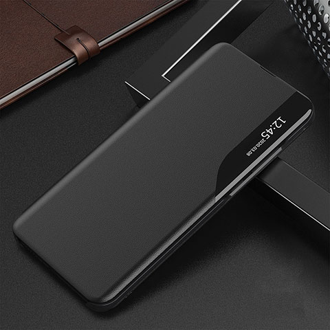 Coque Portefeuille Livre Cuir Etui Clapet QH3 pour Samsung Galaxy M21 Noir