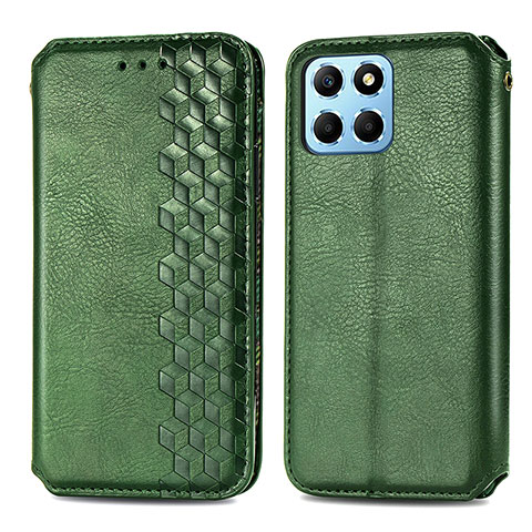 Coque Portefeuille Livre Cuir Etui Clapet S01D pour Huawei Honor 70 Lite 5G Vert