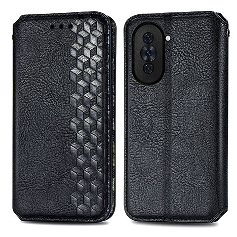 Coque Portefeuille Livre Cuir Etui Clapet S01D pour Huawei Nova 10 Pro Noir