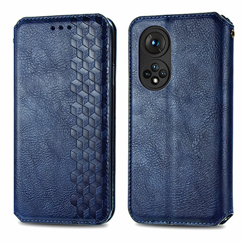 Coque Portefeuille Livre Cuir Etui Clapet S01D pour Huawei Nova 9 Pro Bleu