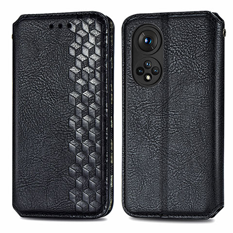 Coque Portefeuille Livre Cuir Etui Clapet S01D pour Huawei Nova 9 Pro Noir