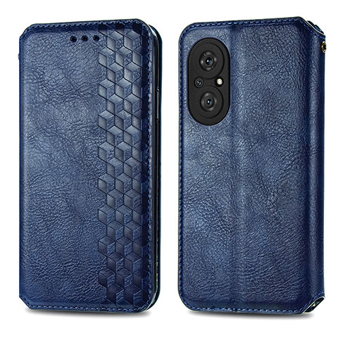 Coque Portefeuille Livre Cuir Etui Clapet S01D pour Huawei Nova 9 SE Bleu