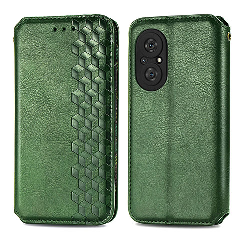 Coque Portefeuille Livre Cuir Etui Clapet S01D pour Huawei Nova 9 SE Vert