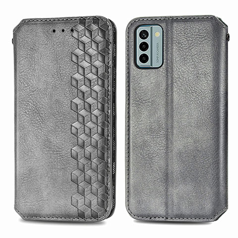 Coque Portefeuille Livre Cuir Etui Clapet S01D pour Nokia G22 Gris