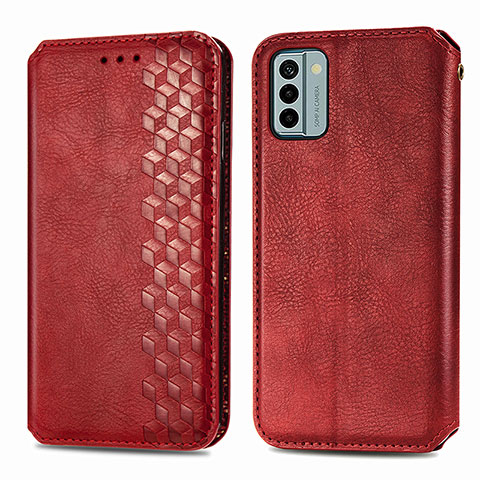 Coque Portefeuille Livre Cuir Etui Clapet S01D pour Nokia G22 Rouge