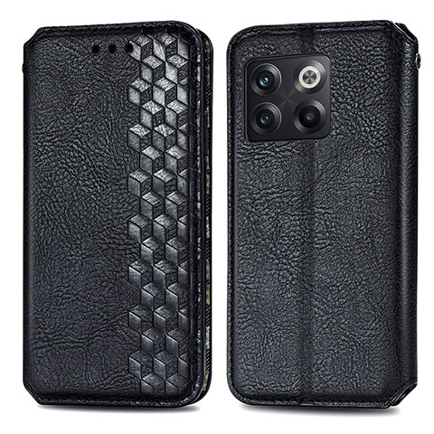 Coque Portefeuille Livre Cuir Etui Clapet S01D pour OnePlus Ace Pro 5G Noir