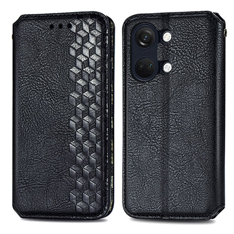 Coque Portefeuille Livre Cuir Etui Clapet S01D pour OnePlus Nord 3 5G Noir