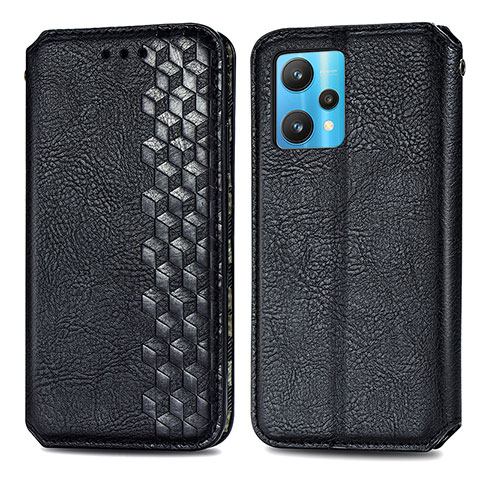 Coque Portefeuille Livre Cuir Etui Clapet S01D pour Realme 9 4G Noir