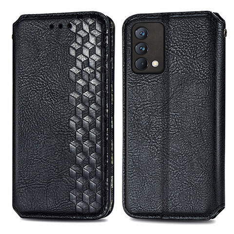 Coque Portefeuille Livre Cuir Etui Clapet S01D pour Realme GT Master 5G Noir