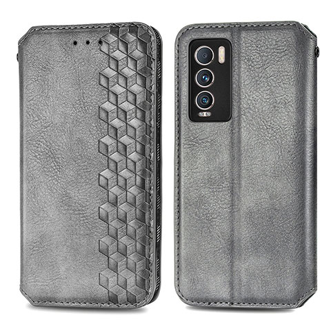 Coque Portefeuille Livre Cuir Etui Clapet S01D pour Realme GT Master Explorer 5G Gris