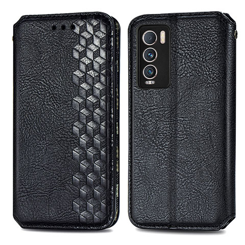 Coque Portefeuille Livre Cuir Etui Clapet S01D pour Realme GT Master Explorer 5G Noir