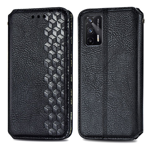 Coque Portefeuille Livre Cuir Etui Clapet S01D pour Realme GT Neo 2T 5G Noir