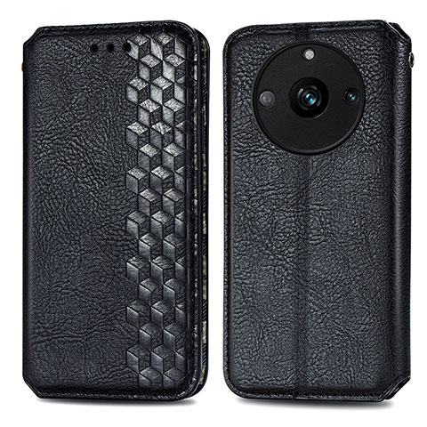 Coque Portefeuille Livre Cuir Etui Clapet S01D pour Realme Narzo 60 5G Noir