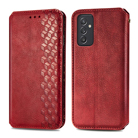 Coque Portefeuille Livre Cuir Etui Clapet S01D pour Samsung Galaxy A15 4G Rouge