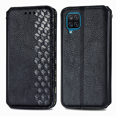 Coque Portefeuille Livre Cuir Etui Clapet S01D pour Samsung Galaxy A22 4G Noir