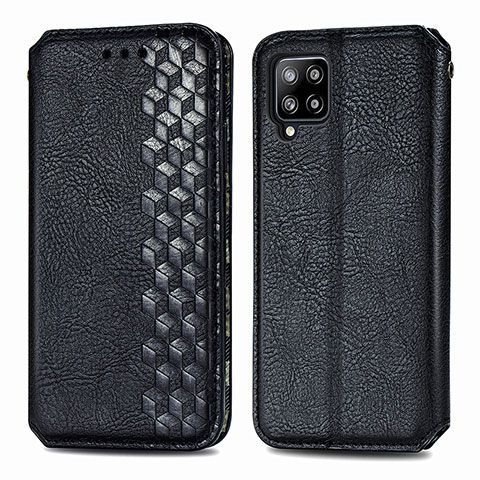 Coque Portefeuille Livre Cuir Etui Clapet S01D pour Samsung Galaxy A42 5G Noir