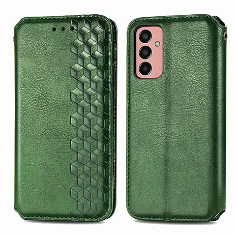 Coque Portefeuille Livre Cuir Etui Clapet S01D pour Samsung Galaxy M13 4G Vert