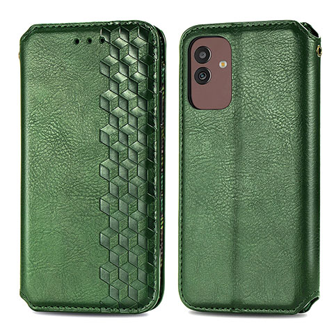 Coque Portefeuille Livre Cuir Etui Clapet S01D pour Samsung Galaxy M13 5G Vert