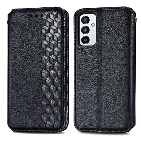 Coque Portefeuille Livre Cuir Etui Clapet S01D pour Samsung Galaxy M23 5G Noir