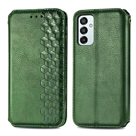 Coque Portefeuille Livre Cuir Etui Clapet S01D pour Samsung Galaxy M23 5G Vert