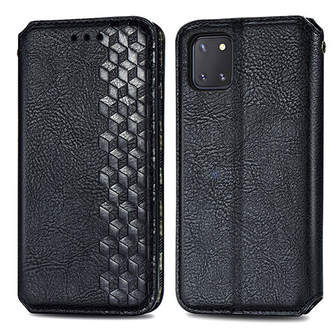 Coque Portefeuille Livre Cuir Etui Clapet S01D pour Samsung Galaxy M60s Noir