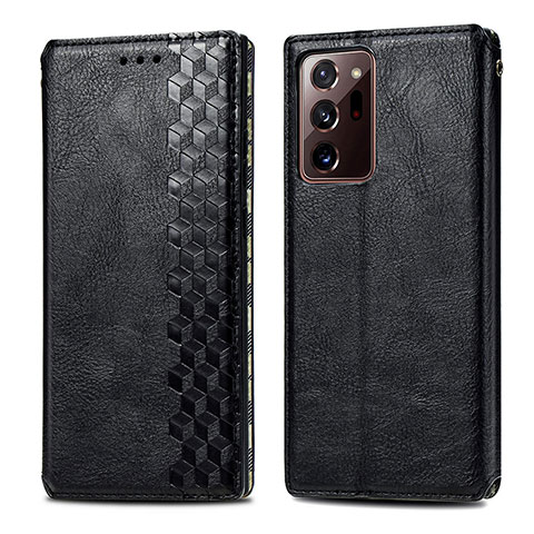 Coque Portefeuille Livre Cuir Etui Clapet S01D pour Samsung Galaxy Note 20 Ultra 5G Noir