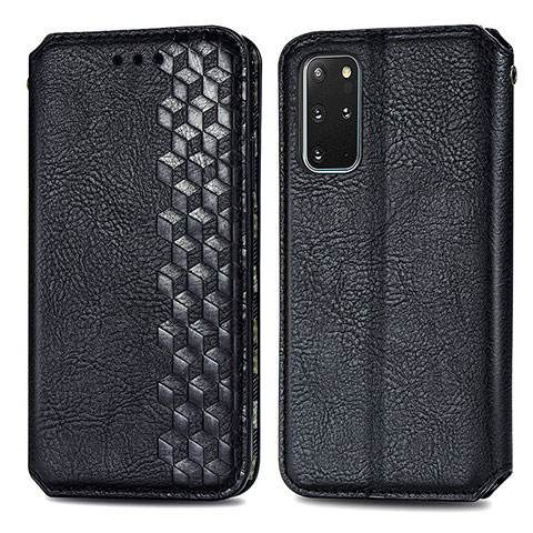 Coque Portefeuille Livre Cuir Etui Clapet S01D pour Samsung Galaxy S20 Plus 5G Noir