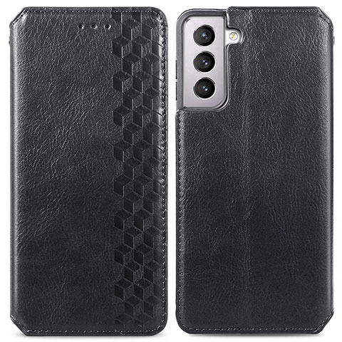 Coque Portefeuille Livre Cuir Etui Clapet S01D pour Samsung Galaxy S22 Plus 5G Noir