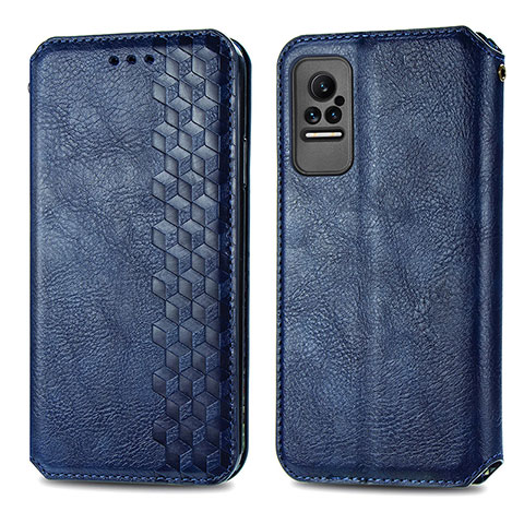 Coque Portefeuille Livre Cuir Etui Clapet S01D pour Xiaomi Civi 1S 5G Bleu