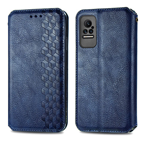 Coque Portefeuille Livre Cuir Etui Clapet S01D pour Xiaomi Civi 5G Bleu