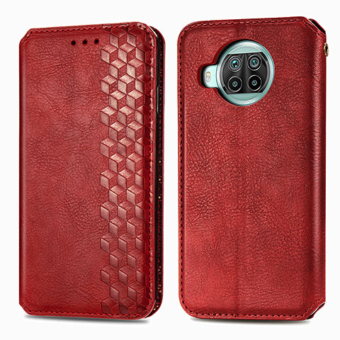 Coque Portefeuille Livre Cuir Etui Clapet S01D pour Xiaomi Mi 10i 5G Rouge