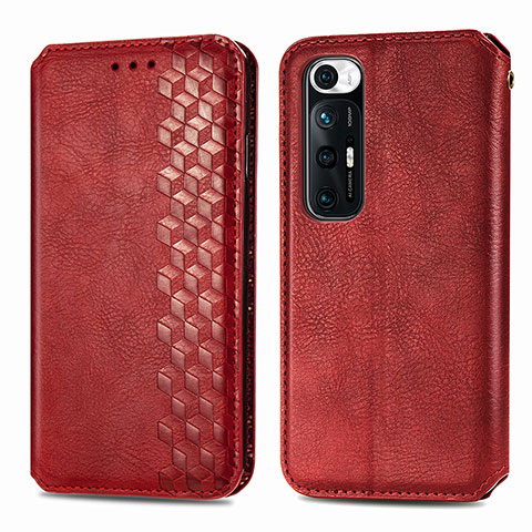 Coque Portefeuille Livre Cuir Etui Clapet S01D pour Xiaomi Mi 10S 5G Rouge