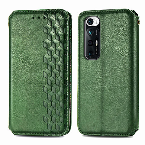 Coque Portefeuille Livre Cuir Etui Clapet S01D pour Xiaomi Mi 10S 5G Vert