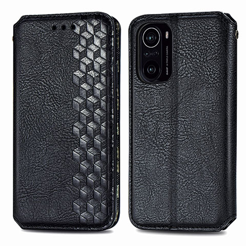 Coque Portefeuille Livre Cuir Etui Clapet S01D pour Xiaomi Mi 11i 5G Noir