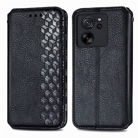 Coque Portefeuille Livre Cuir Etui Clapet S01D pour Xiaomi Mi 13T 5G Noir