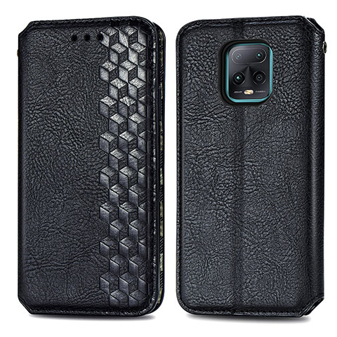 Coque Portefeuille Livre Cuir Etui Clapet S01D pour Xiaomi Redmi 10X Pro 5G Noir