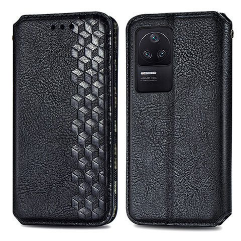 Coque Portefeuille Livre Cuir Etui Clapet S01D pour Xiaomi Redmi K40S 5G Noir