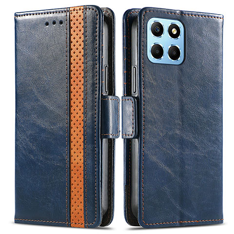 Coque Portefeuille Livre Cuir Etui Clapet S02D pour Huawei Honor 70 Lite 5G Bleu