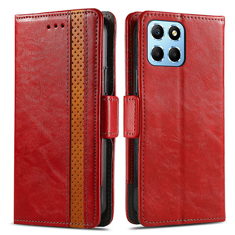 Coque Portefeuille Livre Cuir Etui Clapet S02D pour Huawei Honor 70 Lite 5G Rouge