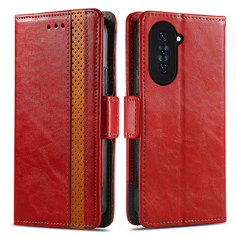 Coque Portefeuille Livre Cuir Etui Clapet S02D pour Huawei Nova 10 Rouge