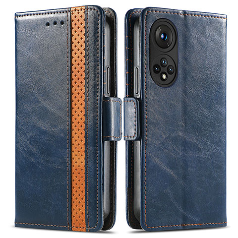 Coque Portefeuille Livre Cuir Etui Clapet S02D pour Huawei Nova 9 Bleu