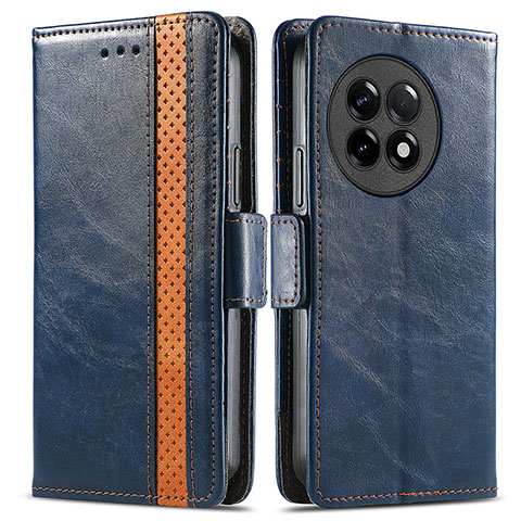 Coque Portefeuille Livre Cuir Etui Clapet S02D pour OnePlus Ace 2 5G Bleu