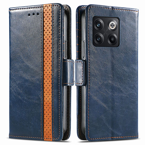 Coque Portefeuille Livre Cuir Etui Clapet S02D pour OnePlus Ace Pro 5G Bleu