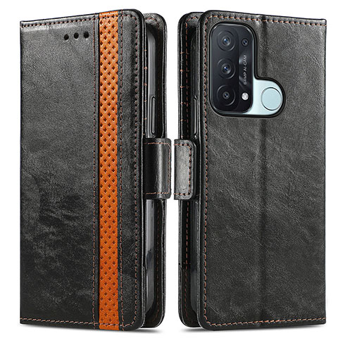 Coque Portefeuille Livre Cuir Etui Clapet S02D pour Oppo Reno5 A Noir